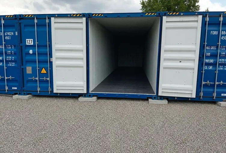40 lábas HC konténersor nyitott konténerrel